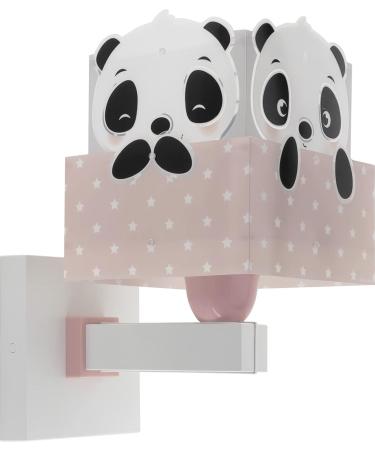 Dalber Children's Wall Lamp - Panda Pink Cloud Design | E27 Light for Kids' Rooms - Buy Online on GoSupps.com