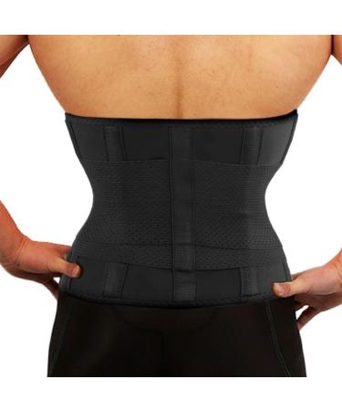Back Support Waist Belt for Men & Women - Breathable Lumbar Corset Support | Svart M - Buy Online on GoSupps.com
