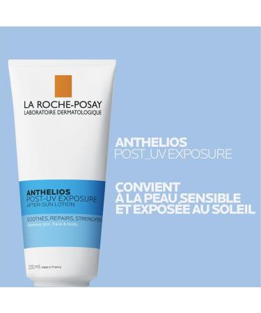 La Roche-Posay Anthelios After Sun Milk Ideal for Sensitive Skin Exposed to the Sun Triple Action Care: Soothes Repairs and Strengthens Milky Texture for Face and Body 200 ml - Buy Online on GoSupps.com