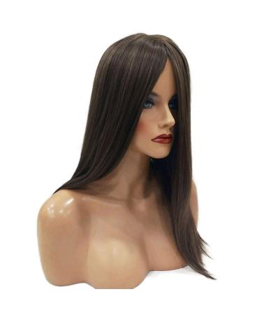 Buy Brown Curly Long Hair Wig for Women - Perfect for 50s 60s 70s 80s Parties - Brazilian Straight Style | International Shipping Available - Buy Online on GoSupps.com