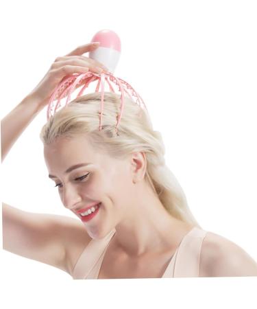 Frcolor Pink Massager - Scalp & Hand Head Tingling Massage Tool | Baby Octopus Gua Sha Scratch for Ultimate Relaxation - Buy Online on GoSupps.com