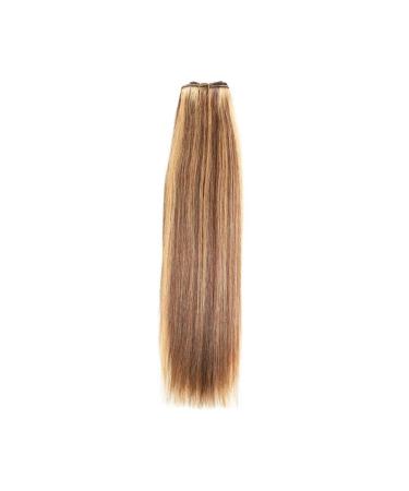 Euro Silky Weave 90g Human Hair Extensions | 18 inch | Light Brown/Sunshine Blonde Mix (P6/24)
