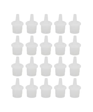 Yinhing 20 Pieces ABS Shiny Extension Glue Replacement Nozzle for Pigment Prevent Bad Pigment Condition #511