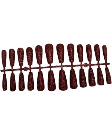 Dajidafu Girls Glitter False Nails Super Shinny Detachable Tips Accessories Press-on Frosted Wearable Full Cover Patches Shop - Buy Online on GoSupps.com