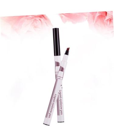 FOMIYES 2pcs Sweat-proof Durable Four Dark Eyebrow Waterproof # Pencil Pronged Natural Grey Liquid 1 count (Pack of 1) As Shownx2pcs - Buy Online on GoSupps.com