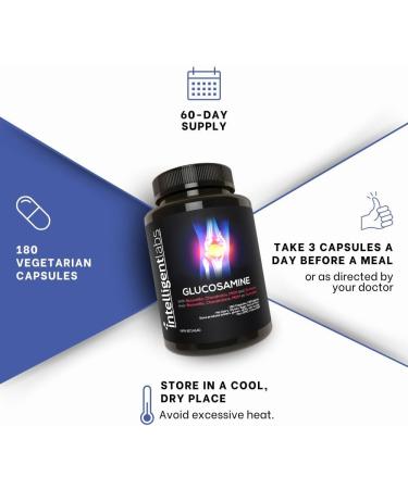 Triple Strength Glucosamine Sulfate Complex 1500mg with Boswellia, Chondroitin, MSM & Turmeric - Joint Support Formula - Buy Online on GoSupps.com