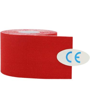 Elastic Muscle Tape for Rock Climbing & Swimming - Low Sensitivity Acrylic Strain Tape (Red) - International Shipping Available - Buy Online on GoSupps.com
