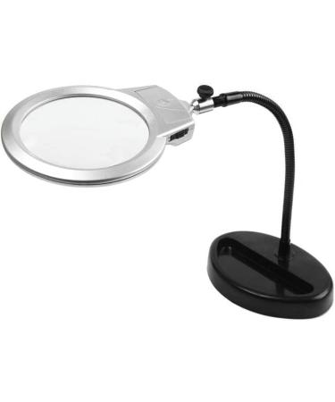 Portable Magnifiers Super Clear 10x Reading Elderly Students Metal Desktop Desktop with LED Light Mirror Full of Stars