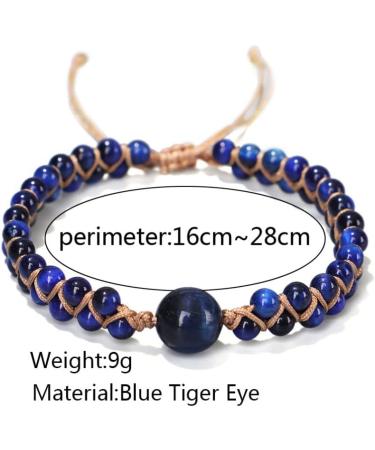 GLEAVI Anti Motion Sickness Bracelet - Wear-resistant Blue Agate & Tiger Eye Stone for Men & Women | Stylish Pregnancy & Nausea Relief Accessory - Buy Online on GoSupps.com