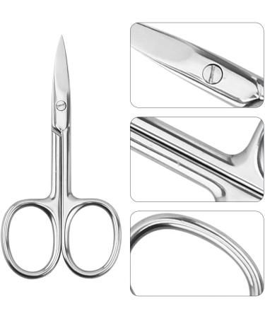Stainless Steel Cuticle Scissors Eyebrow Trimmer Scissors Nail Scissors Premium Manicure Scissors for Manicure Pedicure Eyebrows Beard - Buy Online on GoSupps.com