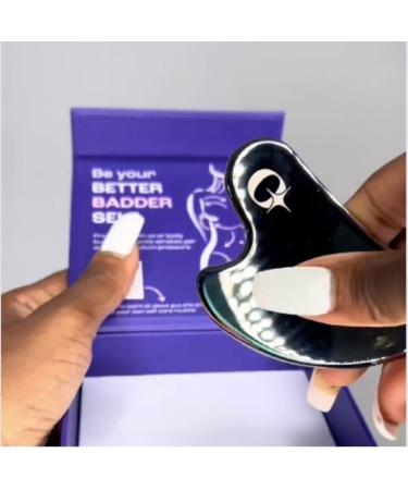 ORNAMI Gua Sha Stainless Steel Tool for Facial & Body Massage, Puffiness Reduction, Sculpting & Lymphatic Drainage - Buy Online on GoSupps.com