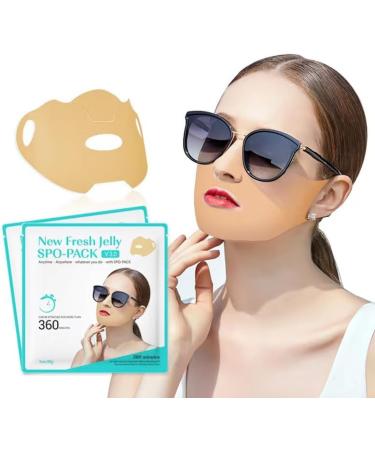 JACHOYI 5-Piece Golf Face Mask | Outdoor UV Protection & Sunscreen Patch | Ideal for Cycling & Mountain Climbing - Buy Online on GoSupps.com