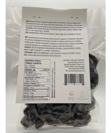 AKNA Dried Cascabel Chili Peppers Authentic Whole Mexican Chili Peppers 170g Vacuum Pack - Buy Online on GoSupps.com