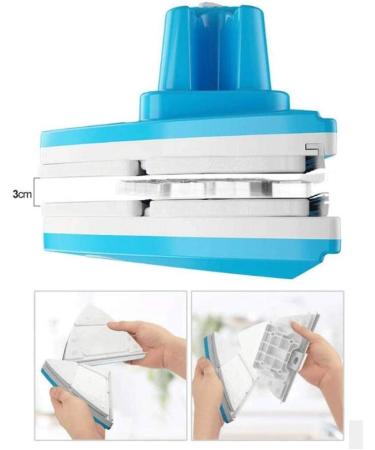 Double-Sided Magnetic Window Cleaner Glass Cleaning Brush Glass Wiper Household Cleaning Tools with Anti-Falling Rope for High - Buy Online on GoSupps.com