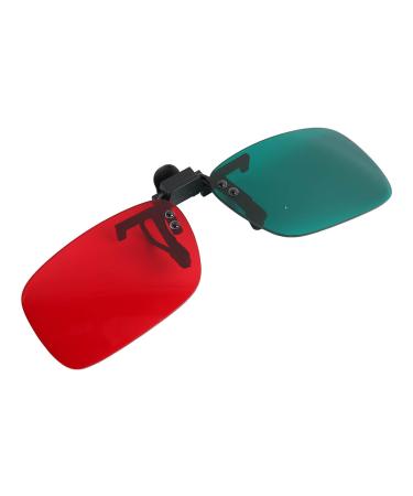 Red-Green Clip-On Glasses ANGGREK Glasses Left Green Right Red Amblyopia Correction Glasses Red-Green Glasses Eye Training Devi - Buy Online on GoSupps.com