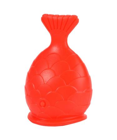Healvian Lips Enhancer Plumper Device Lips Silicone Fish Shape Lip Plumper Bigger Mouth Lip Plumping Tool Mouth Lips Enlargement Tools Red