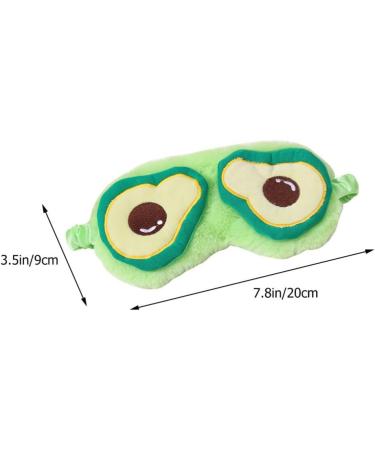 Healifty Cartoon Avocado Sleep Mask with Soft Plush Cover - for Women and Men - Ideal for Travel and Night Sleep - Buy Online on GoSupps.com