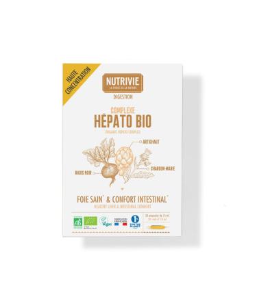 Nutrivie Organic Digestion Complex 20 Ampoules – Vegan, Organic – NUTRIVIE – Made in France