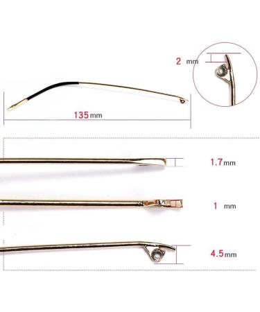 Buy Metal Glasses Replacement Frames - Durable Temple Arms for D17 Style - Buy Online on GoSupps.com