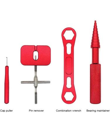 Giyofom Fishing Reel Repair Tool Kit Ball Bearing Removal Tools for Easy Reel Maintenance Red - Buy Online on GoSupps.com