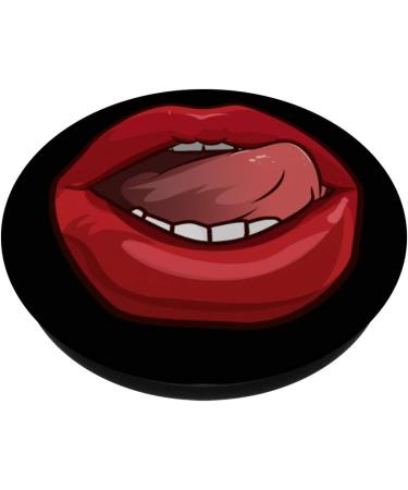 Red Lipstick Kiss PopSockets | Sexy Lips Phone Grip | Swappable PopGrip Standard for Ultimate Style - Buy Online on GoSupps.com
