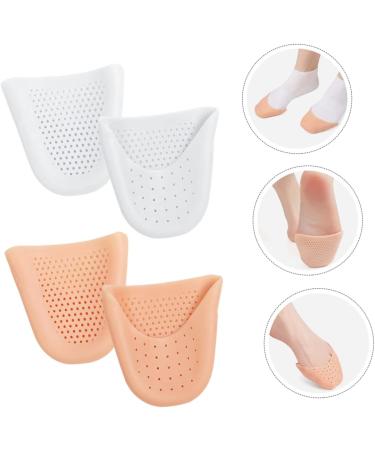 Gleavi 2 Pairs Toe Sleeve Silicone Socks - Women's Comfy Shoes Protector for Pointe Ballet Slipper - Toe Caps, Guards & Protectors - Assorted Colors - 9X7CM - Buy Online on GoSupps.com