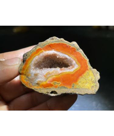Natural Crystal Rough Red Battle Blood Agate Rough China Agate Crystal Achat Geode Specimen 89g RD22