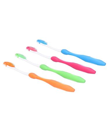 Ultra-Soft Tongue Cleaning Brush & Scraper - 4-Part Set for Adults & Kids | Travel-Friendly Oral Care - Buy Online on GoSupps.com