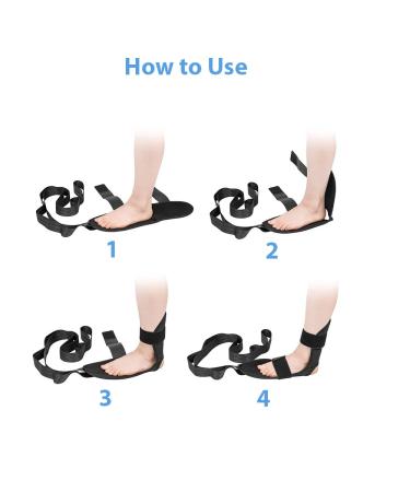 Lxnderment Foot and Calf Stretcher Brace for Plantar Fasciitis, Heel Spurs, Achilles Tendonitis - Relief for Leg and Thigh with Stretching Strap - Buy Online on GoSupps.com