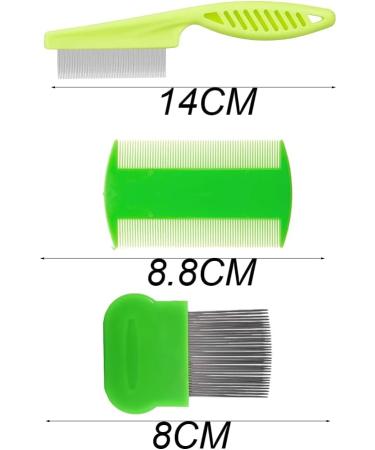 Lice Comb 3 Pcs Lice Combs Double Sided Lice Combs Stainless Steel Tooth Comb Lice Removal Combs - Buy Online on GoSupps.com