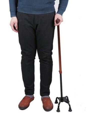 Four-Foot Cane Crutch Aluminum Alloy Non-Slip Elderly Four-Corner Height 68-90cm Adjustable Walker Interesting Safehappy - Buy Online on GoSupps.com