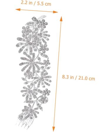 Ipetboom Pearl Hair Accessories Comb Bride Hair Clip Silver Barrettes Bridal Hair Clip Silver Hair Clips White Hair Accessories Alloy Wedding Bridesmaid Wedding Hair Comb - Buy Online on GoSupps.com