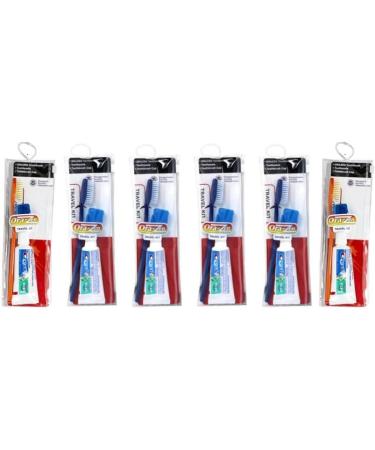 Ora-Zen Travel Toothbrush Kit - Soft Bristles with Cap & Toothpaste (Pack of 12) - Buy Online on GoSupps.com