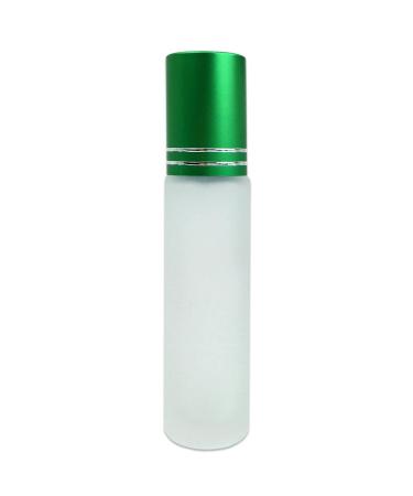 Beauticom Green 10ml Roller Bottles - 12 Pack with Metal Caps & Stainless Steel Roll Balls for Essential Oils Perfume Aromatherapy & Lip Gloss | International Shipping Available - Buy Online on GoSupps.com