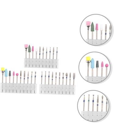 minkissy 3 Sets Nail Polisher Nail Drills for Acrylic Nails Professional Manicure Nail Drill Bits Power Tools Manicure Trimming Polishing Heads Efficient Alloy Tungsten Steel Tapa - Buy Online on GoSupps.com