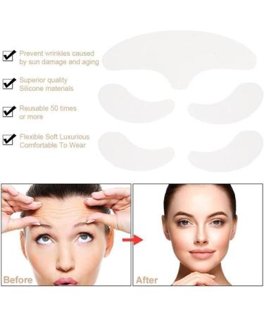 Silicone Eye Patch Combo Set Reusable Wrinkle Facial Forehead Facial Patch Removal Sticker Pad Eye - Buy Online on GoSupps.com