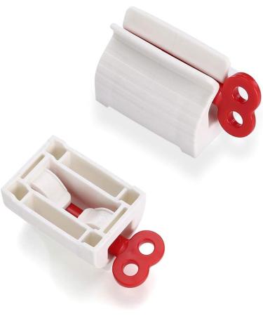 TOWODE 3 Packs Rolling Toothpaste Tube Squeezer Dispenser Stands Holder Toothpaste Rollers Turn Squeeze Tool White - Buy Online on GoSupps.com