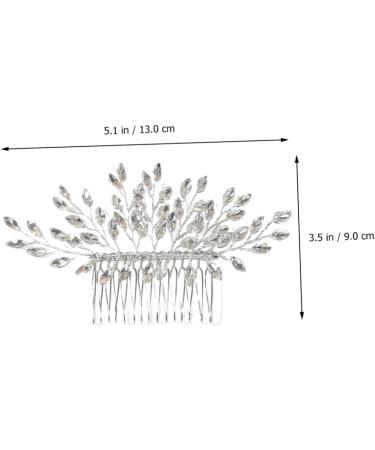 Ipetboom Pearl Tiara Hair Comb Hair Barrettes for Women Womens Barrettes for Hair Hanfu Hair Accessories Flower Hair Tiara Rhinestone Hair Side Comb Bride European and American Rhinestones - Buy Online on GoSupps.com