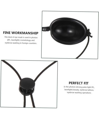 Angoily 1 Set Beauty Mask Bed Glasses Sunglasses Patch Sun Safety Goggles Supplies Bed Eyewear Protector 14X1.5CM Black - Buy Online on GoSupps.com