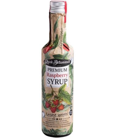 Drink Botanicals Ireland Raspberry Syrup | Made from Raspberry Juice & Pulp| Natural Fruit Content | Flavored Syrup for Beverages | 30 Servings 500ML Glass Bottle - Buy Online on GoSupps.com