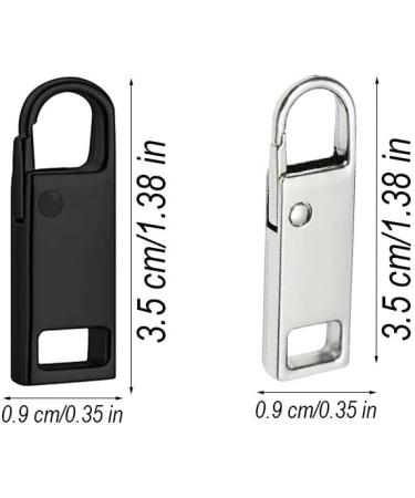12-Piece Metal Zipper Pulls Set | Removable Zipper Replacement for Wallets Clothes Jeans & Luggage - Buy Online on GoSupps.com