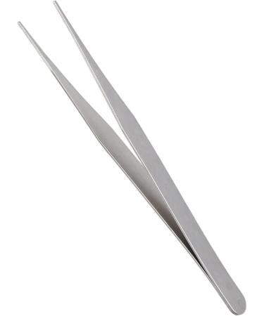 2X Stainless Steel Pointed Straight Tweezers - 4.5 Inch Precision Silver Tools for Beauty & Crafts - Buy Online on GoSupps.com