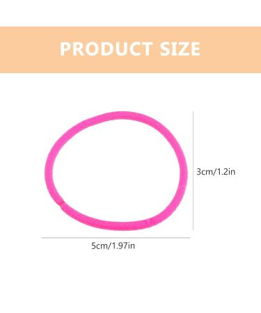 Frcolor Elastic Hair Ties - No Metal No Damage Ponytail Holders (Pack of 50) - Soft Pink Rubber Bands for All Hair Types - International Shipping Available - Buy Online on GoSupps.com