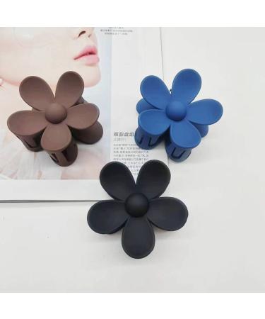 Fall Colors Flower Claw Clips - 6pcs | Strong Hold | Non-Slip | Big Daisy Design | Women's Hair Accessories - Buy Online on GoSupps.com
