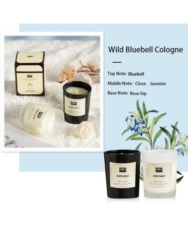 Buy Scented Candles - 7 oz Natural Soy Wax Gifts for Significant Others | Relaxation & Enjoyment Souvenirs - White & Bluebell - Buy Online on GoSupps.com