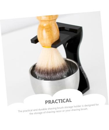 Premium Acrylic Beard Brush & Razor Holder | Shaving Tool Stand for an Organized Grooming Experience - Buy Online on GoSupps.com