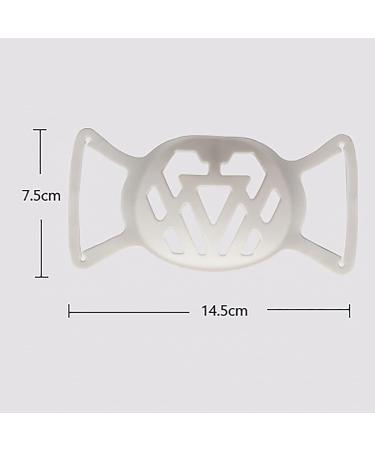 10 Pack Kids Mask Holder with Ear Loops | Reusable & Washable Support Frame (White) - Buy Online on GoSupps.com