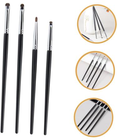Mikinona 4pcs Eyeliner Brush Eye Brush for Makeup Eye Precision Brush Black Makeup Brush - Buy Online on GoSupps.com