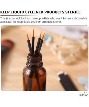 FOMIYES 100pcs Disposable Eyeliner Brush Makeup Brush Lip Liner Brush Girls Cosmetic Brush Applicator Woman - Buy Online on GoSupps.com