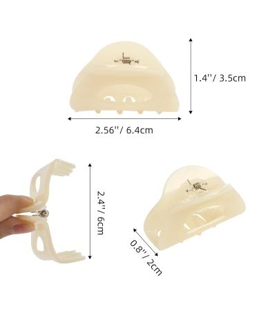 VinBee 3 PACK Hair Claw Clips - Cellulose Acetate Cutout Tortoise Shell Barrettes - Stylish Hair Accessories for Women and Girls - Buy Online on GoSupps.com